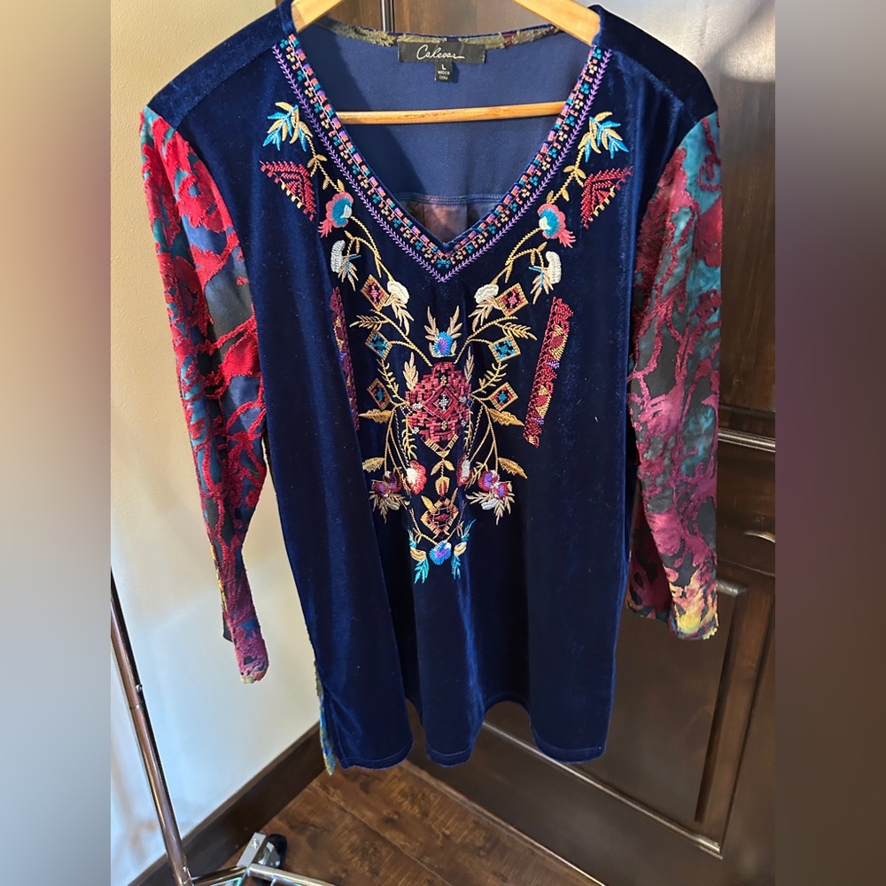 Vibrant Multicolor Embroidered Blouse